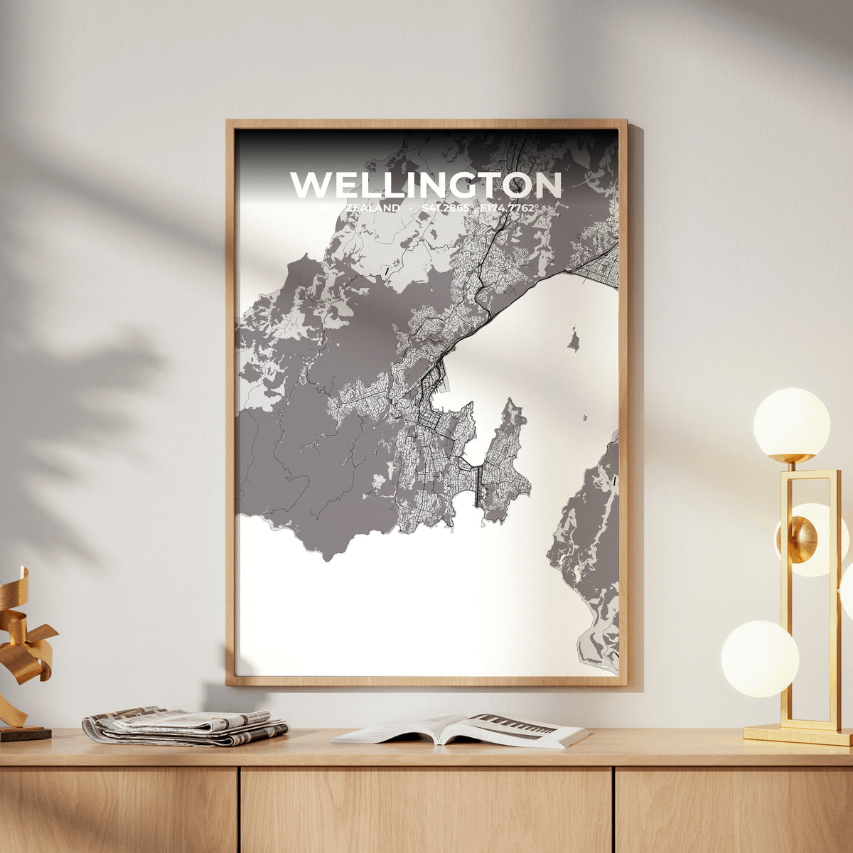 Wellington Ash Map Poster