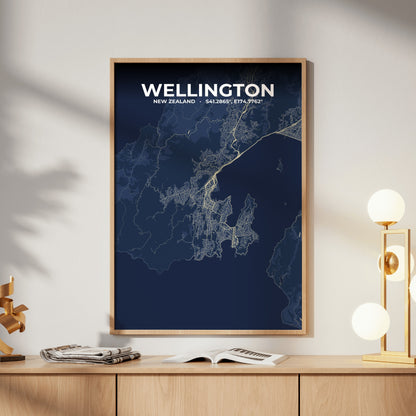 Wellington Anchor Map Poster