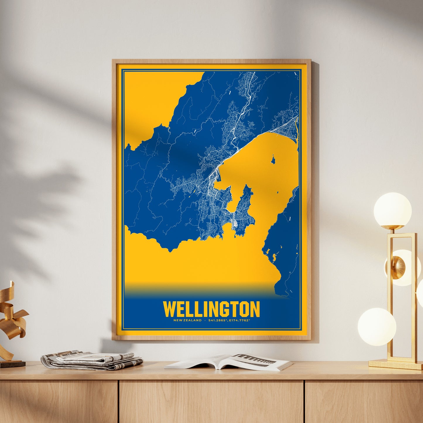 Wellington Blockbuster Map Poster