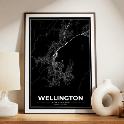 Wellington Modern Map Poster