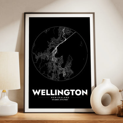 Wellington Spot Map Poster