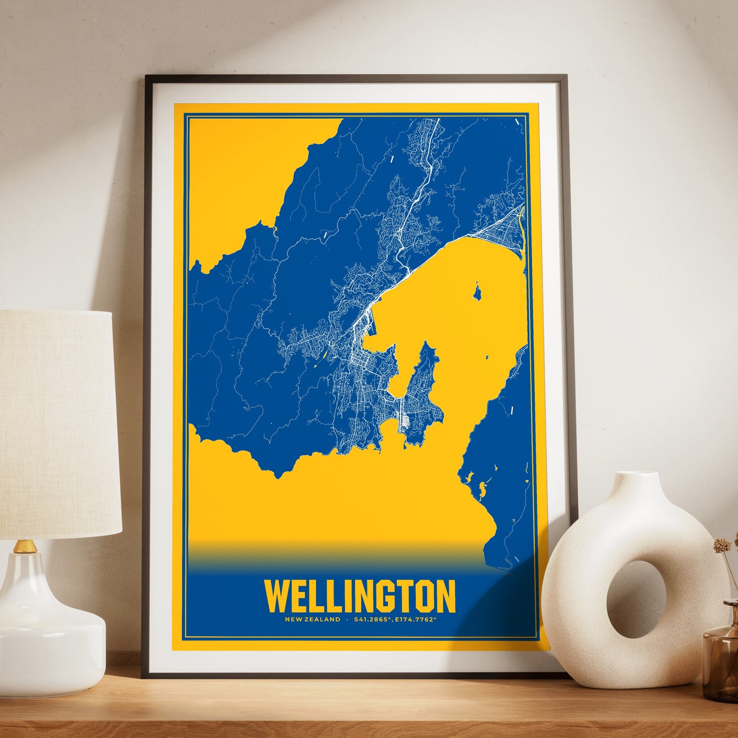 Wellington Blockbuster Map Poster