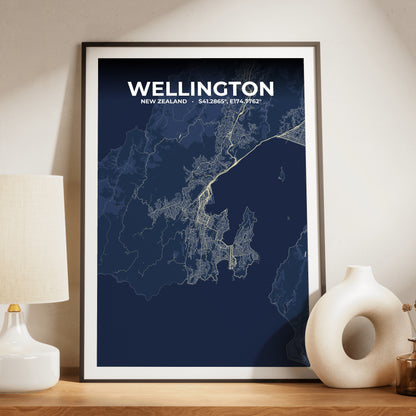 Wellington Anchor Map Poster