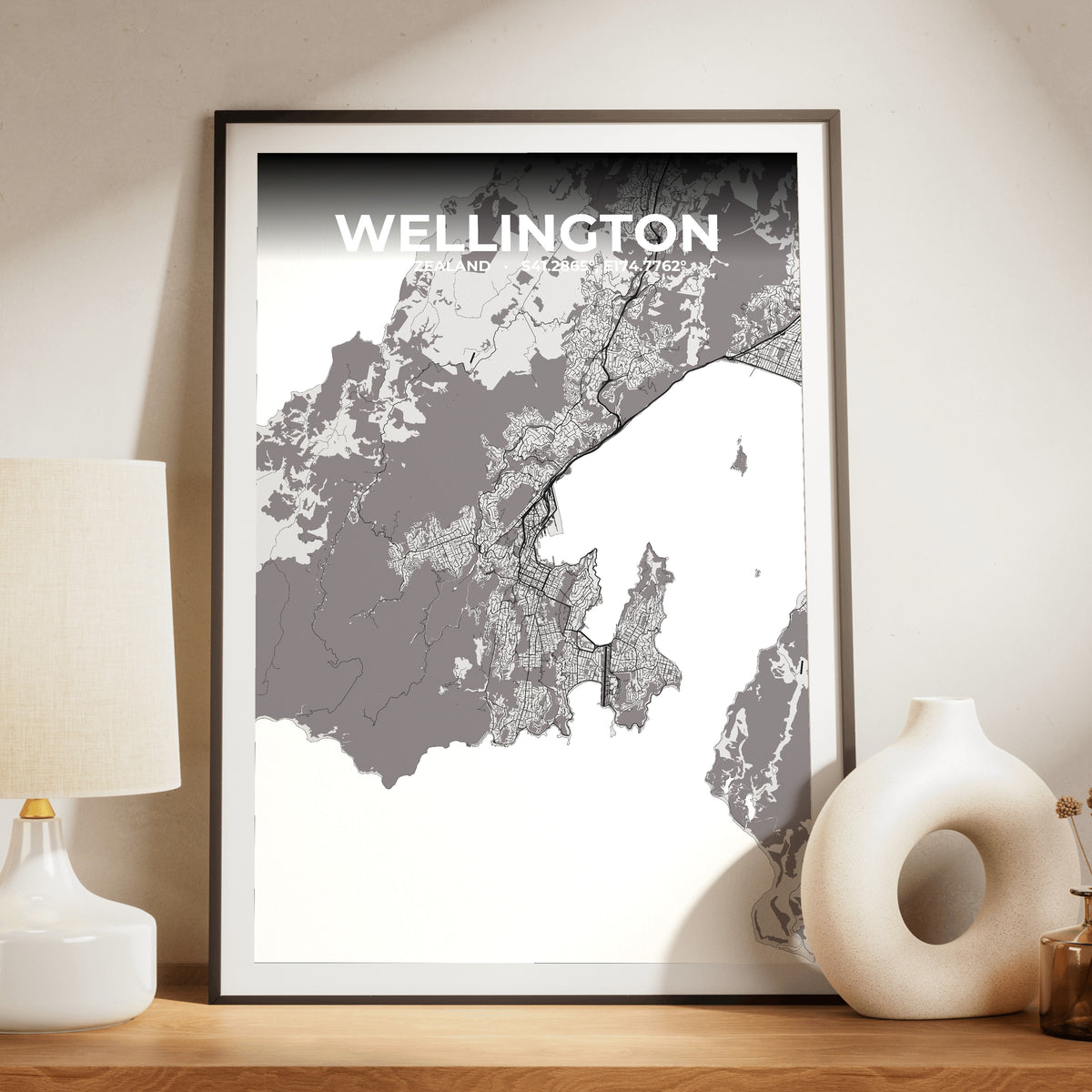 Wellington Ash Map Poster