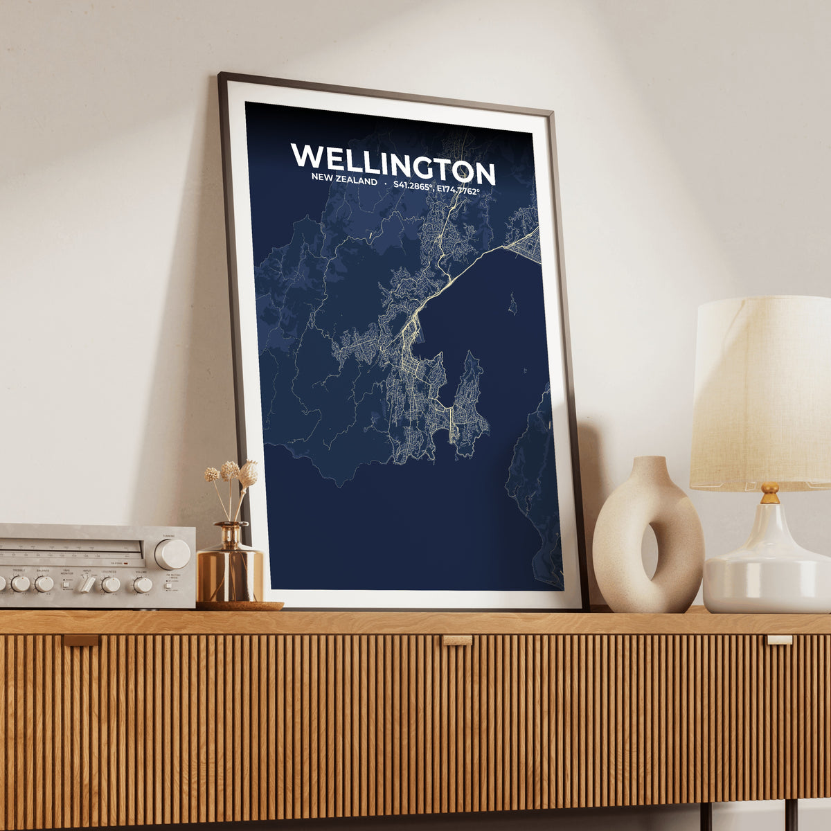 Wellington Anchor Map Poster