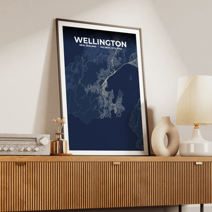 Wellington Anchor Map Poster