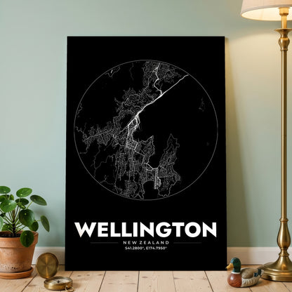 Wellington Spot Map Poster