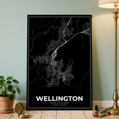Wellington Modern Map Poster