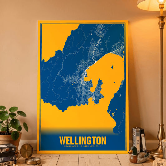 Wellington Blockbuster Map Poster