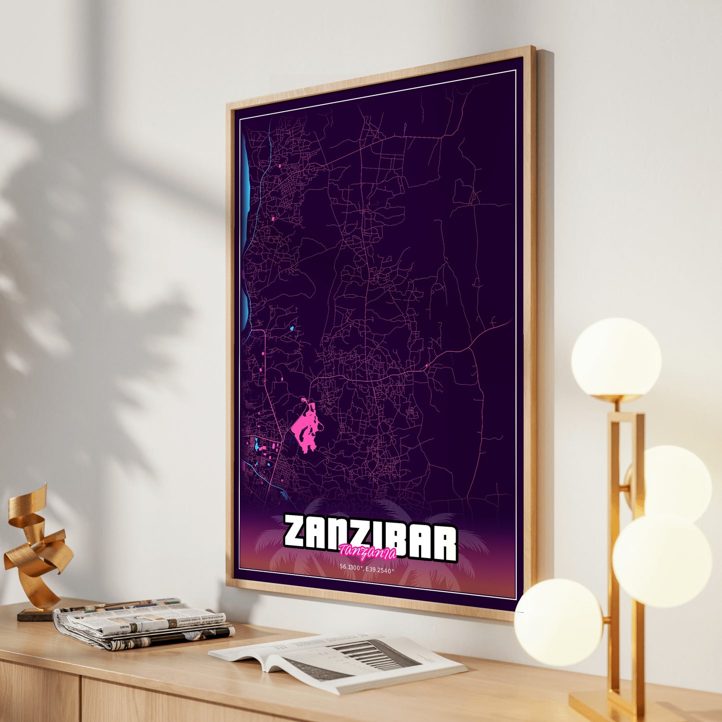 Zanzibar GTA Map Poster