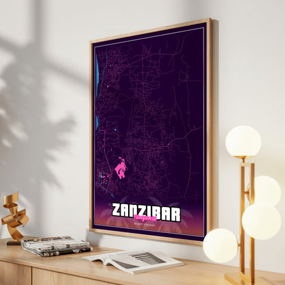Zanzibar GTA Map Poster