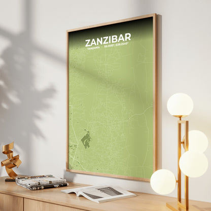 Zanzibar Grove Map Poster