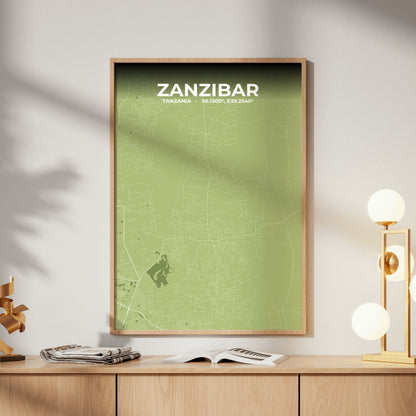 Zanzibar Grove Map Poster