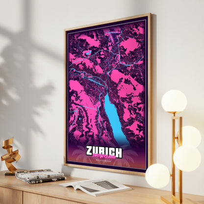 Zurich GTA Map Poster