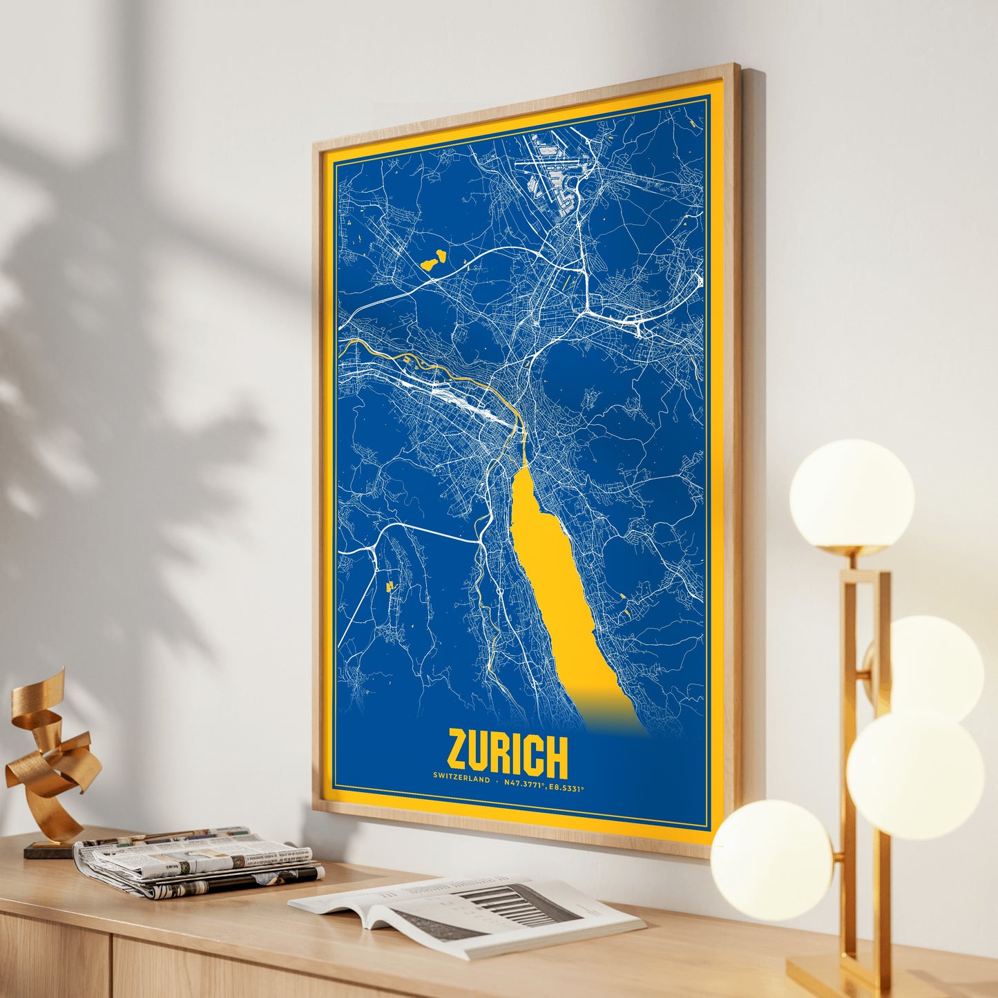 Zurich Blockbuster Map Poster