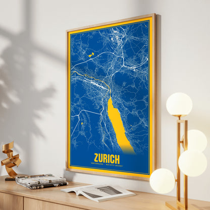 Zurich Blockbuster Map Poster