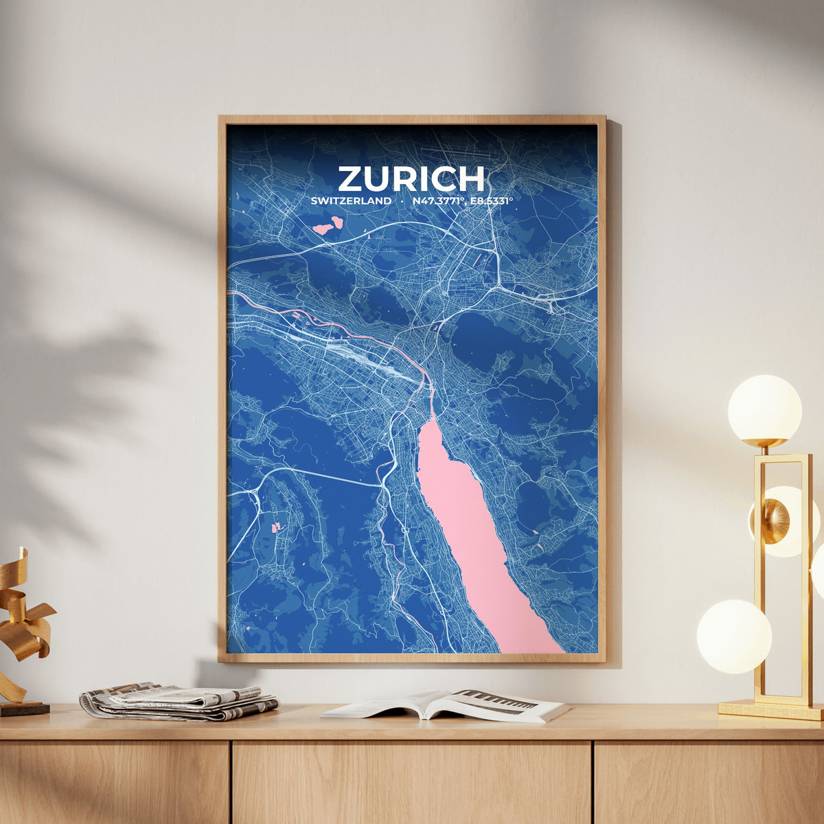 Zurich Candy Map Poster