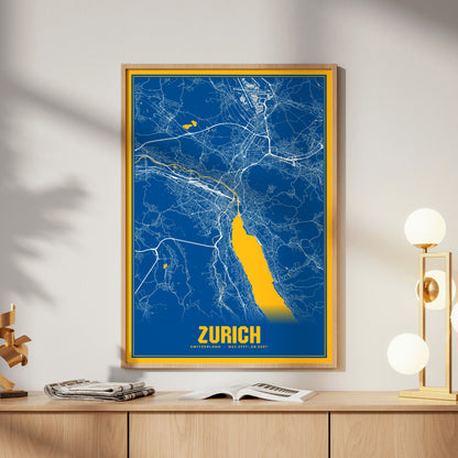 Zurich Blockbuster Map Poster