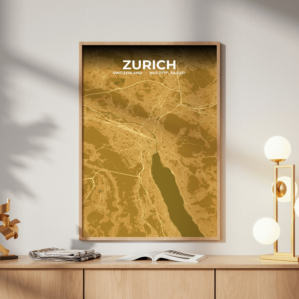 Zurich Forge Map Poster
