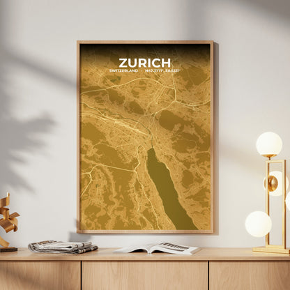 Zurich Forge Map Poster