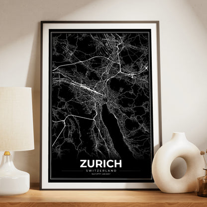 Zurich Modern Map Poster