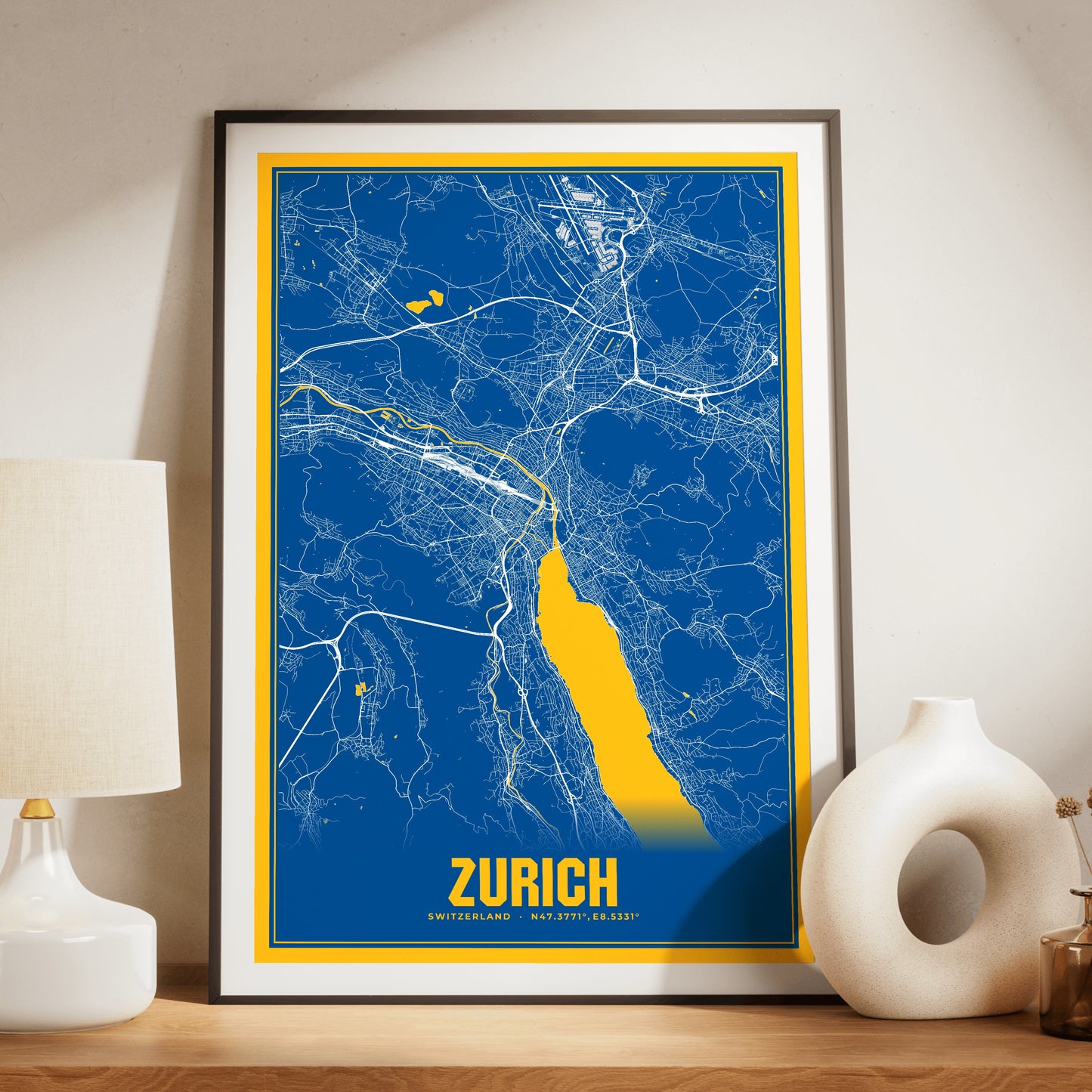 Zurich Blockbuster Map Poster