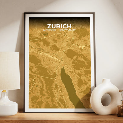 Zurich Forge Map Poster